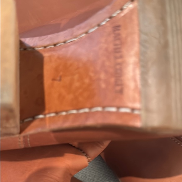 Rachel Comey knee high tan leather stacked wood heel boots size 7 - Picture 8 of 8